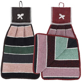 Kuber Industries Hanging Cotton 2 Pieces Cotton Washbasin Napkin/Hand Towel for Kitchen and Bathroom (Multi) - CTKTC45552